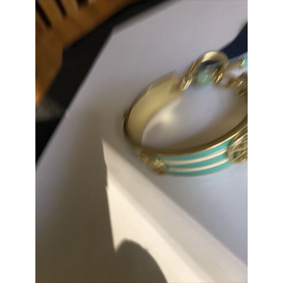 NWT Vineyard Haven Bracelet Cuff Turquoise Color Shells w/ Crystal - Picture 7 of 9